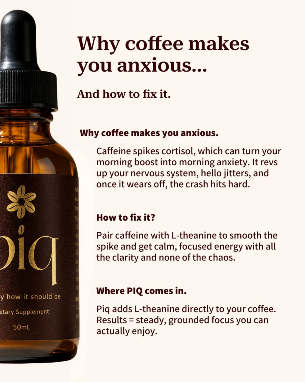 Piq Coffee Additive - Functional Coffee Upgrade